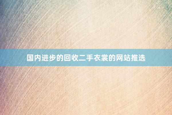 国内进步的回收二手衣裳的网站推选